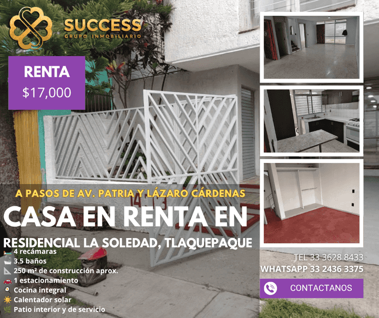 casa en renta residencial la soledad residencial la soledad san pedro tlaquepaque jalisco pmdAkKY