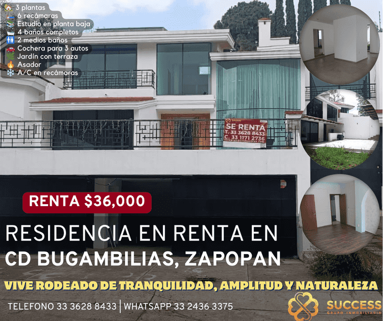 casa en renta ciudad bugambilias bugambilias zapopan jalisco puvlgq9