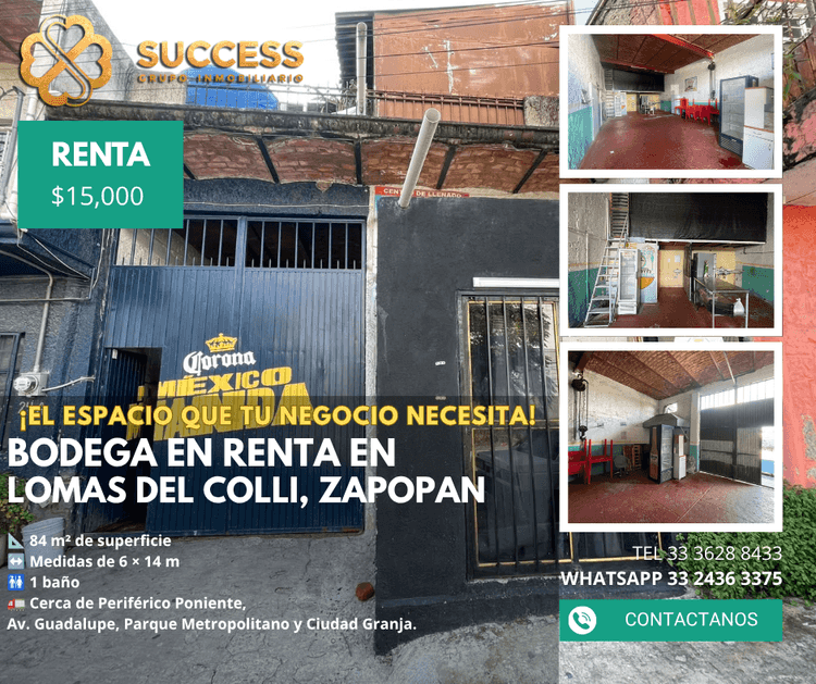 bodega en renta lomas del colli lomas del colli zapopan jalisco pmBSa20