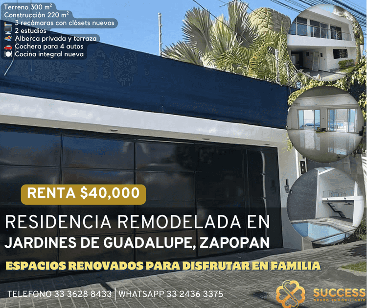 casa en renta jardines de guadalupe jardines de guadalupe zapopan jalisco pBqdSN8
