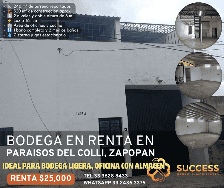 bodega en renta paraisos del colli paraisos del colli zapopan jalisco pblfbuW